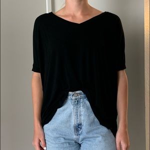 Black piko top